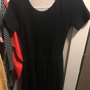 Lularoe Amelia Black xxs EUC